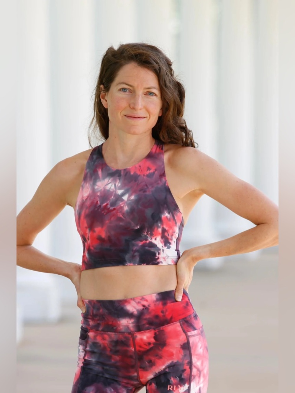 NWOT Relay Active 2-Piece Set in Berry Tie-Dye